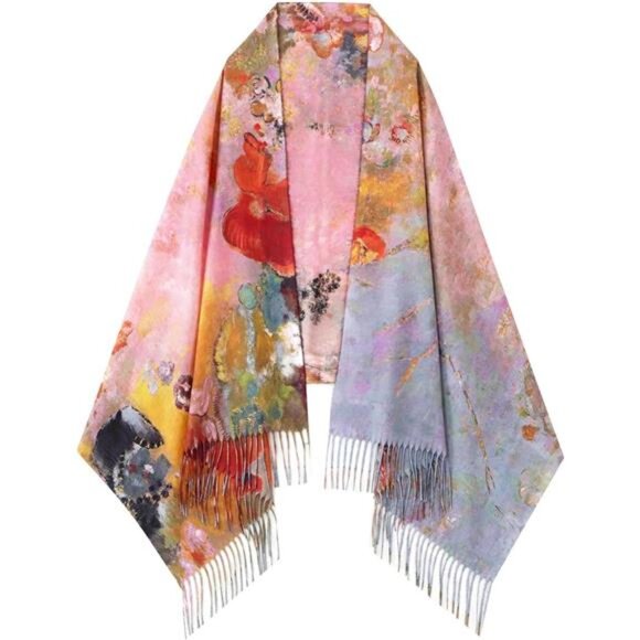 Soft Cashmere Feel Scarf For Women Winter Warm Scarves Large Shawl Wrap - Picture 2 of 5